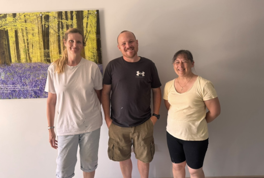 Staff at SMI smiling on volunteering day